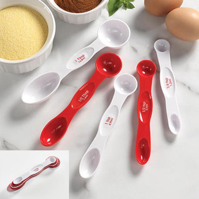 Adjustable Measuring Spoons with Magnetic Snaps - TrenzJar